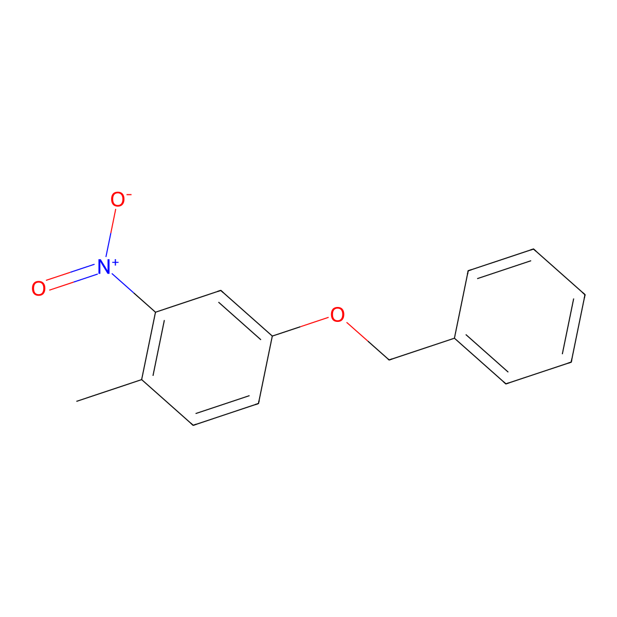 4-Benzyloxy-2-nitrotoluene molecular structure, CAS 24239-67-6