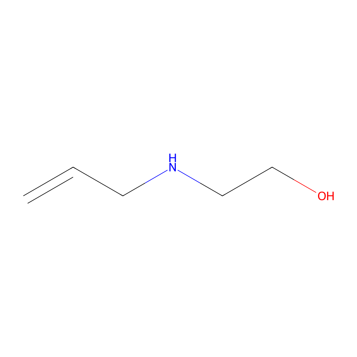 2-[(Prop-2-en-1-yl)amino]ethan-1-ol molecular structure, CAS 2424-00-2