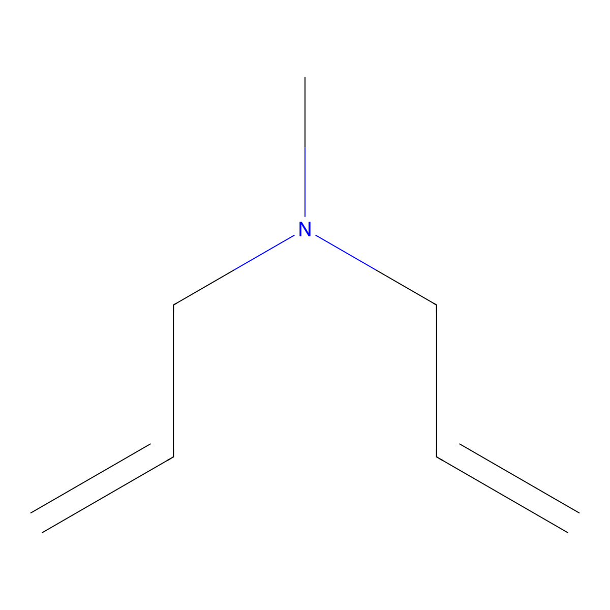 Diallylmethylamine molecular structure, CAS 2424-01-3