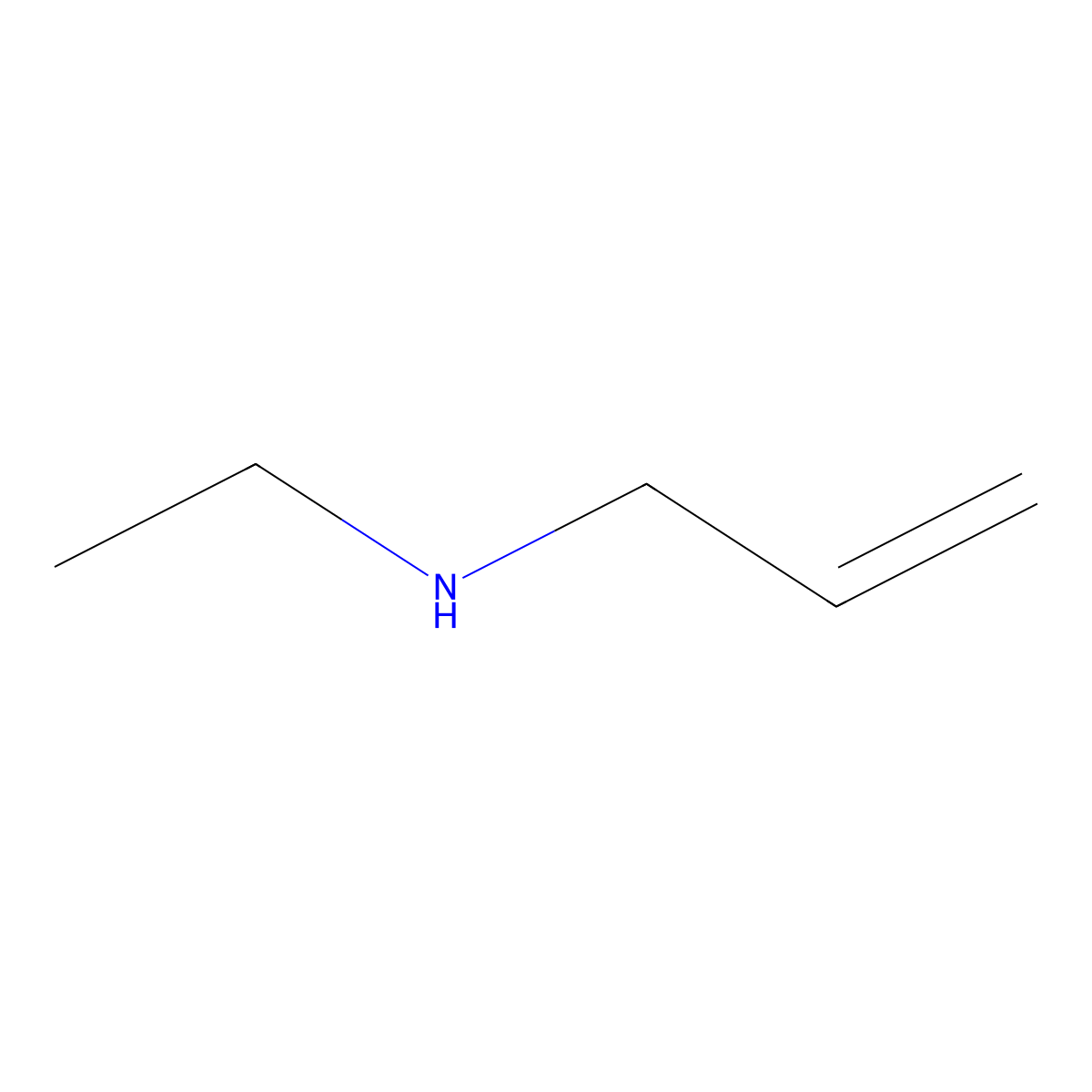 Allylethylamine molecular structure, CAS 2424-02-4