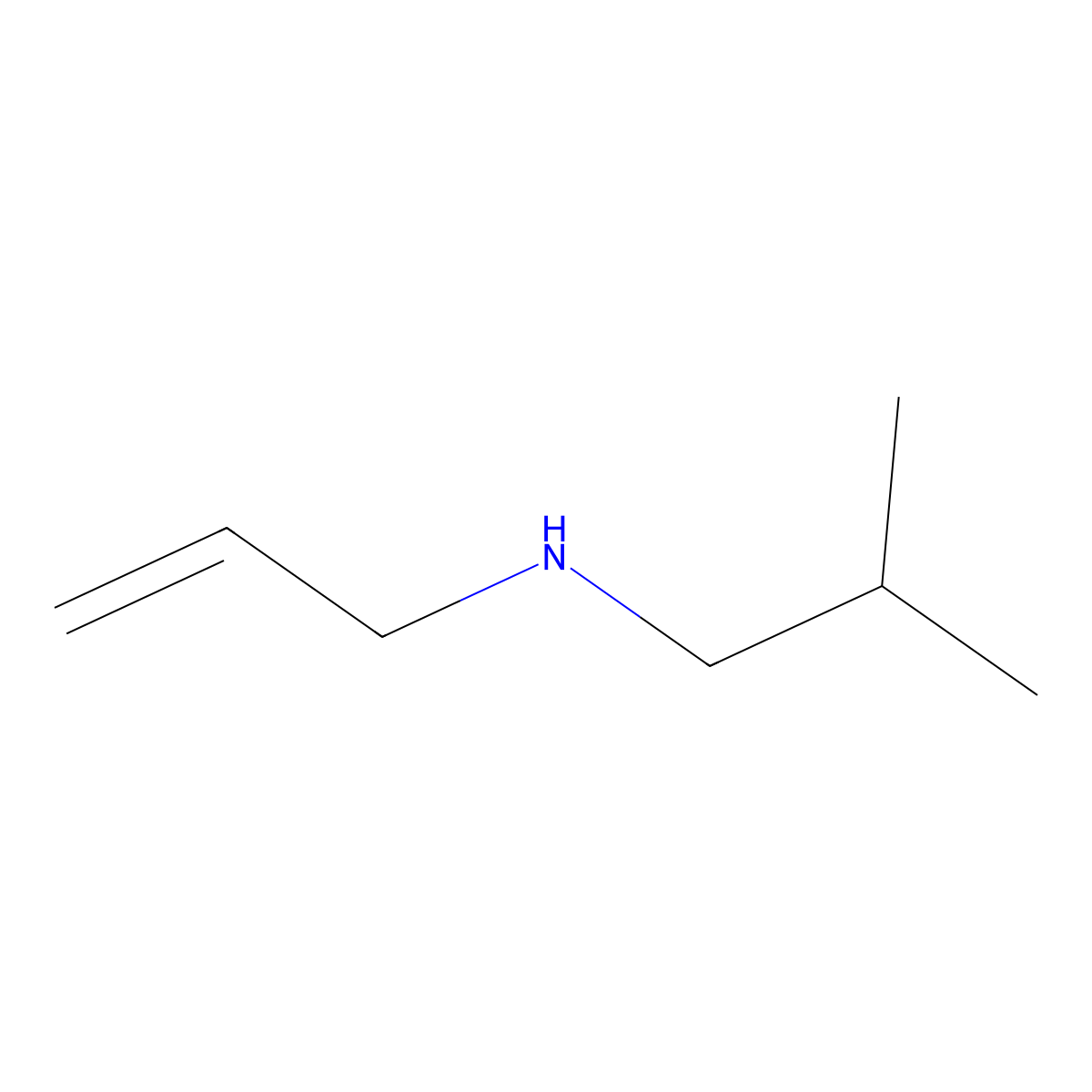 N-Isobutyl-2-propen-1-amine molecular structure, CAS 2424-04-6