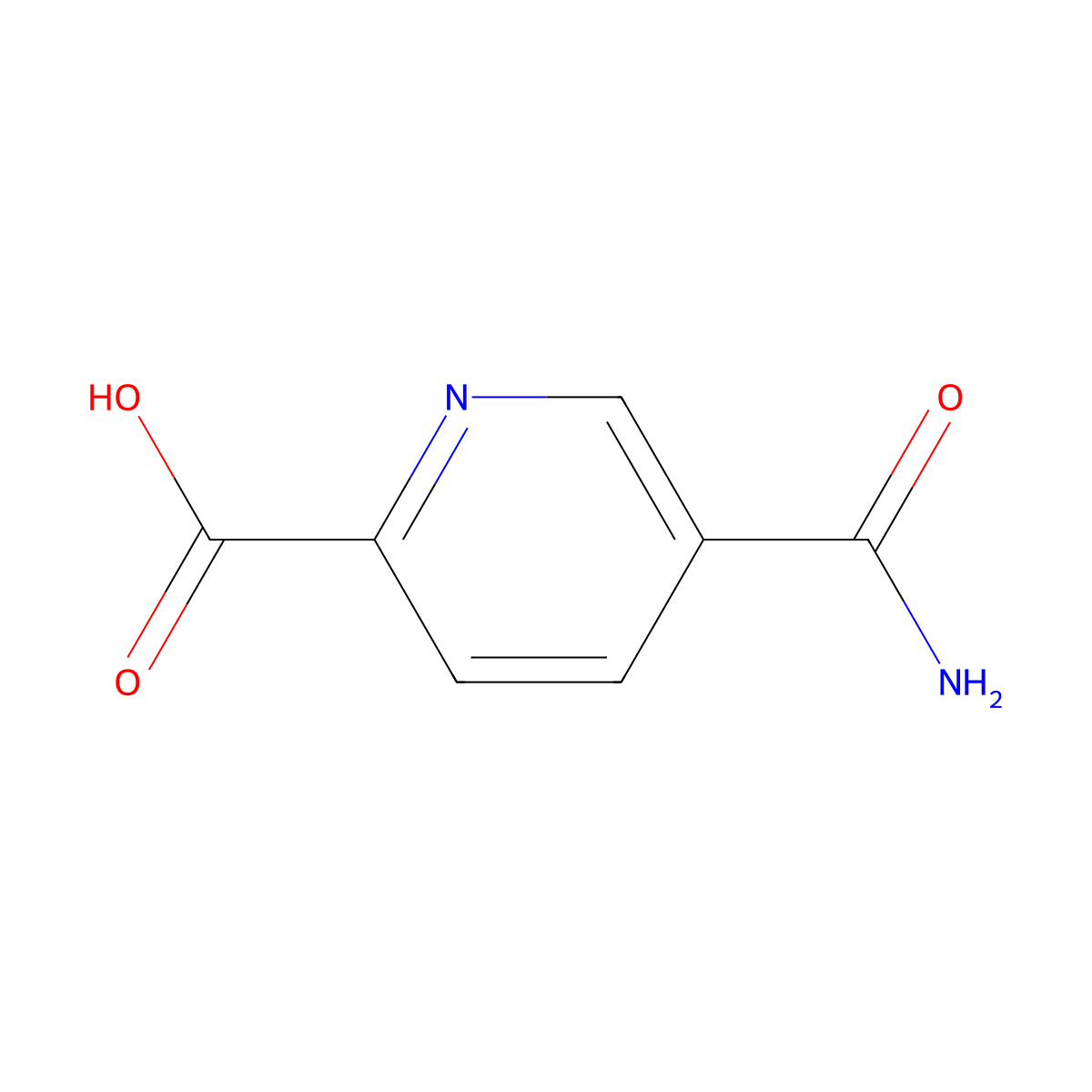 5-(Aminocarbonyl)-2-pyridinecarboxylic acid molecular structure, CAS 24242-18-0