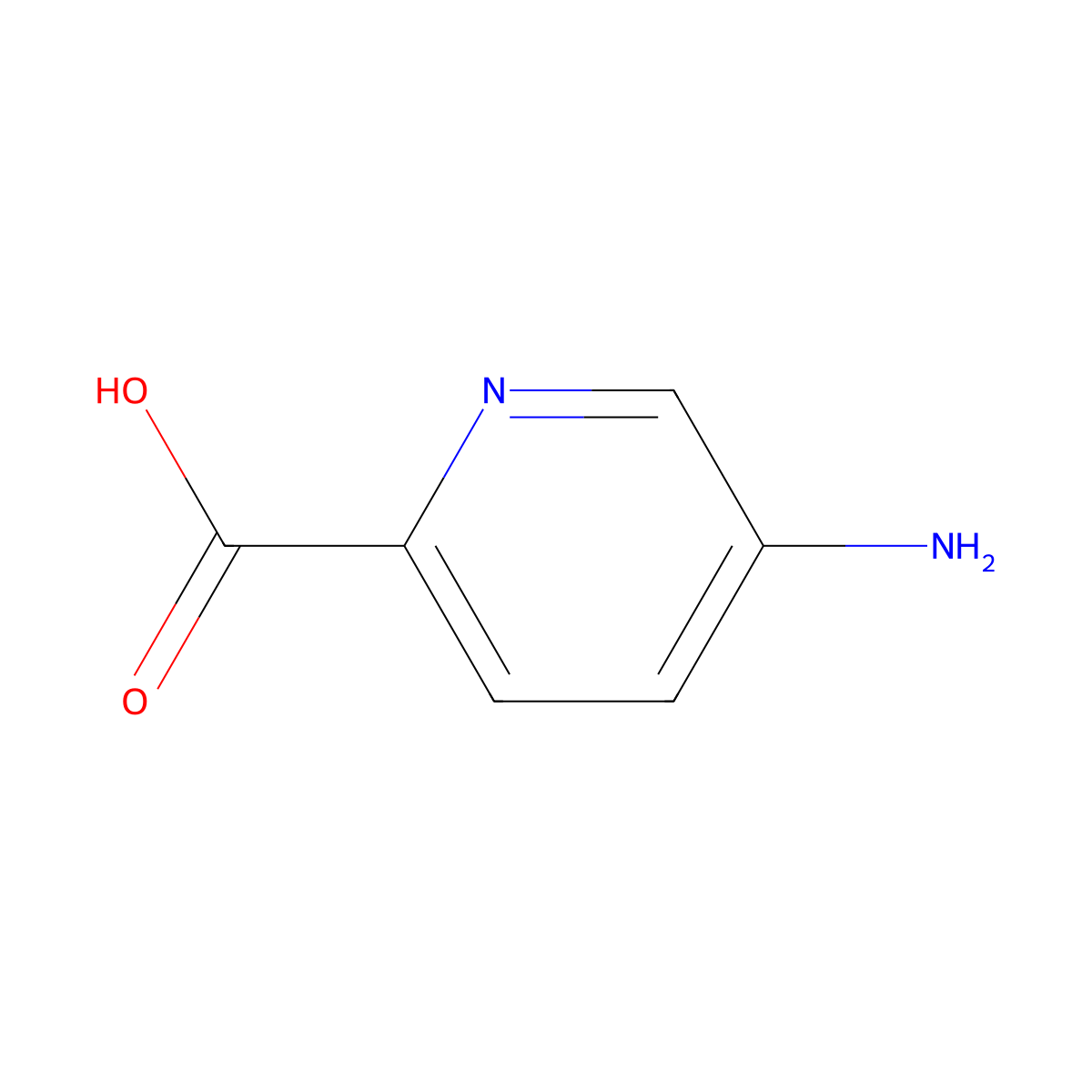 5-Aminopyridine-2-carboxylic acid molecular structure, CAS 24242-20-4