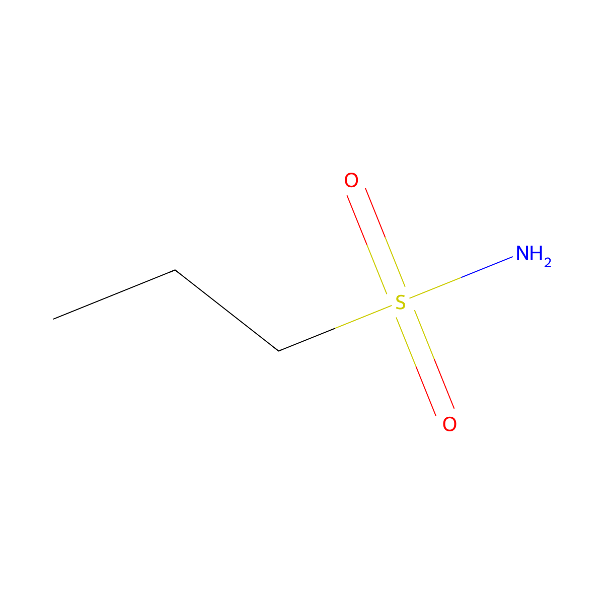 Propane-1-sulphonamide molecular structure, CAS 24243-71-8