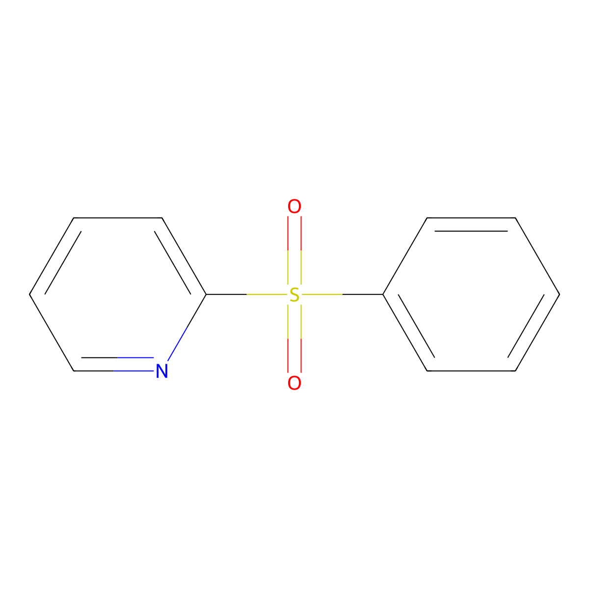 2-(Benzenesulfonyl)pyridine molecular structure, CAS 24244-60-8