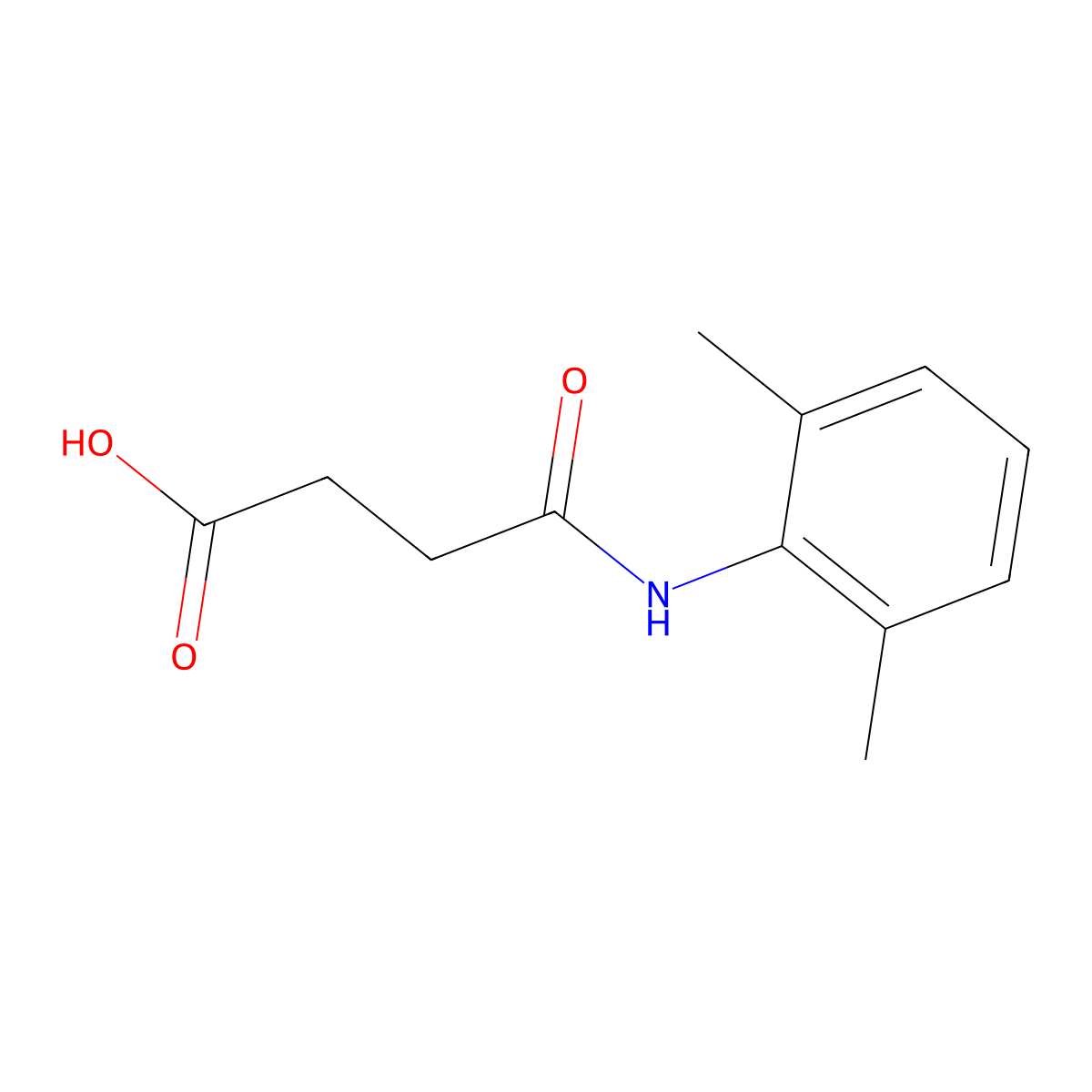 4-(2,6-Dimethylanilino)-4-Oxobutanoic Acid molecular structure, CAS 24245-01-0