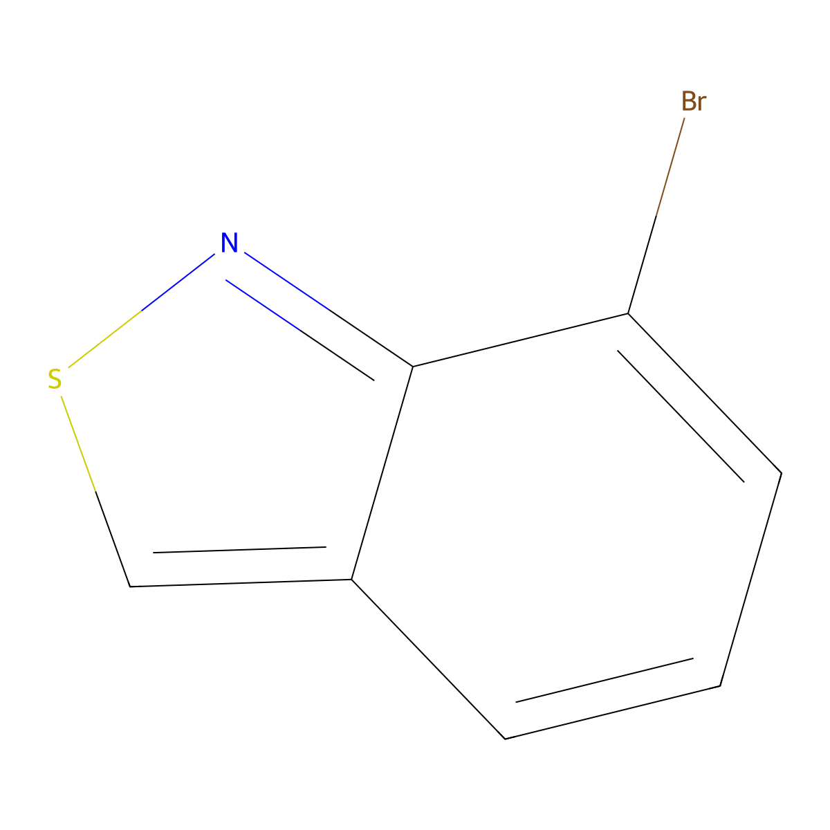 7-Bromo-2,1-benzothiazole molecular structure, CAS 24246-14-8