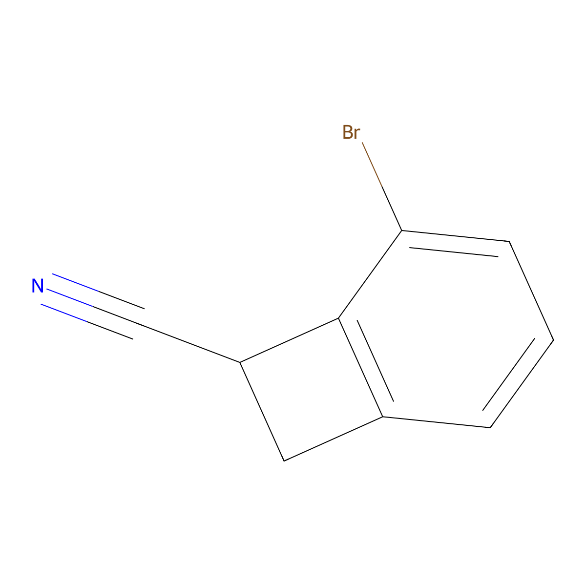 5-Bromobicyclo[4.2.0]octa-1(6),2,4-triene-7-carbonitrile molecular structure, CAS 242473-51-4