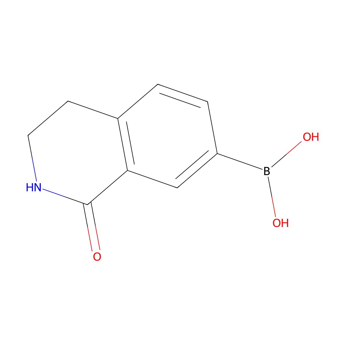 (1-Oxo-1,2,3,4-tetrahydroisoquinolin-7-yl)boronic acid molecular structure, CAS 2424827-76-7