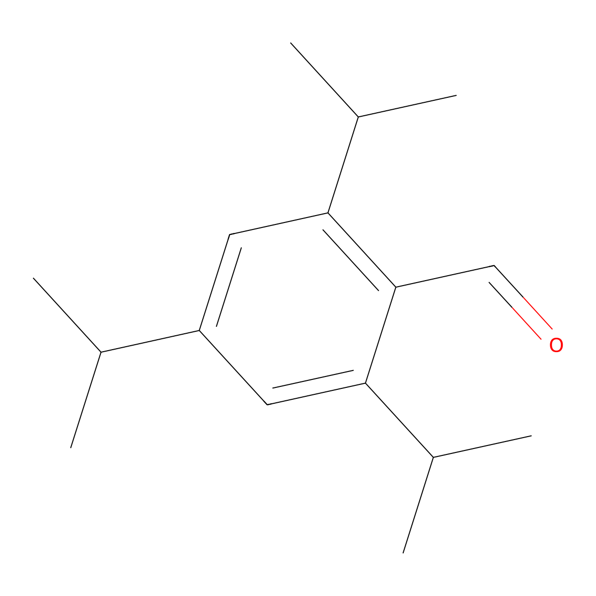 2,4,6-Triisopropylbenzaldehyde molecular structure, CAS 24249-82-9