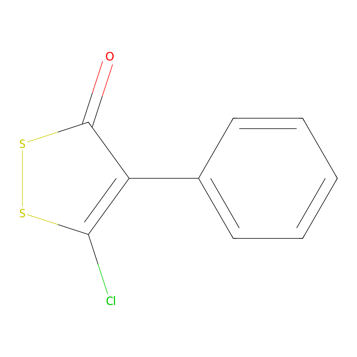 5-Chloro-4-phenyl-1,2-dithiole-3-one molecular structure, CAS 2425-05-0