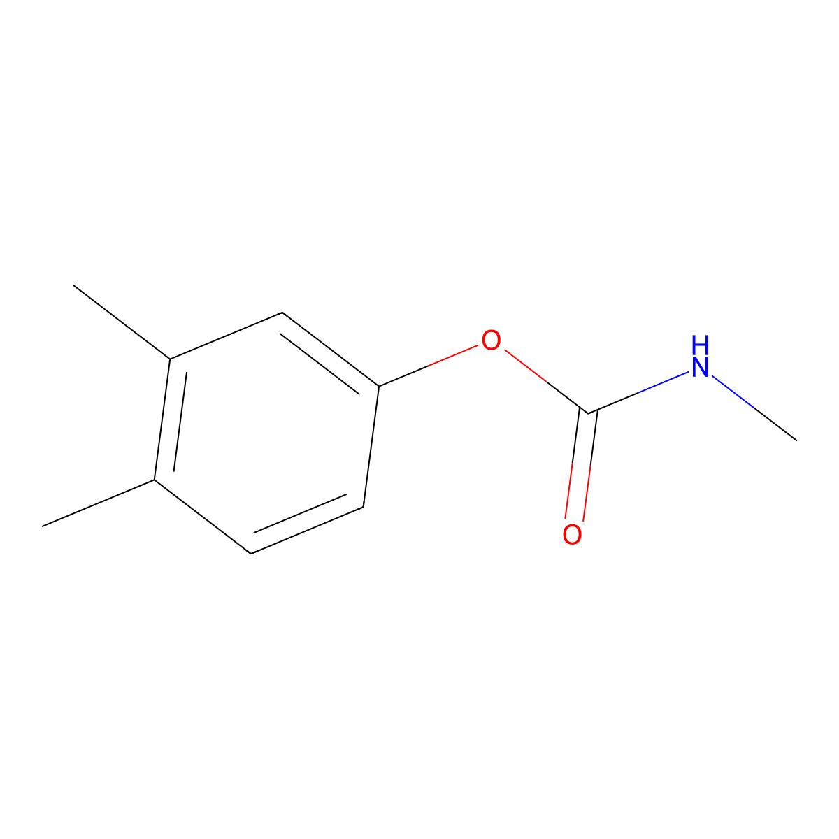 Xylylcarb molecular structure, CAS 2425-10-7