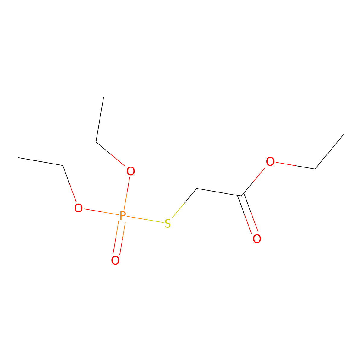 Acetophos molecular structure, CAS 2425-25-4