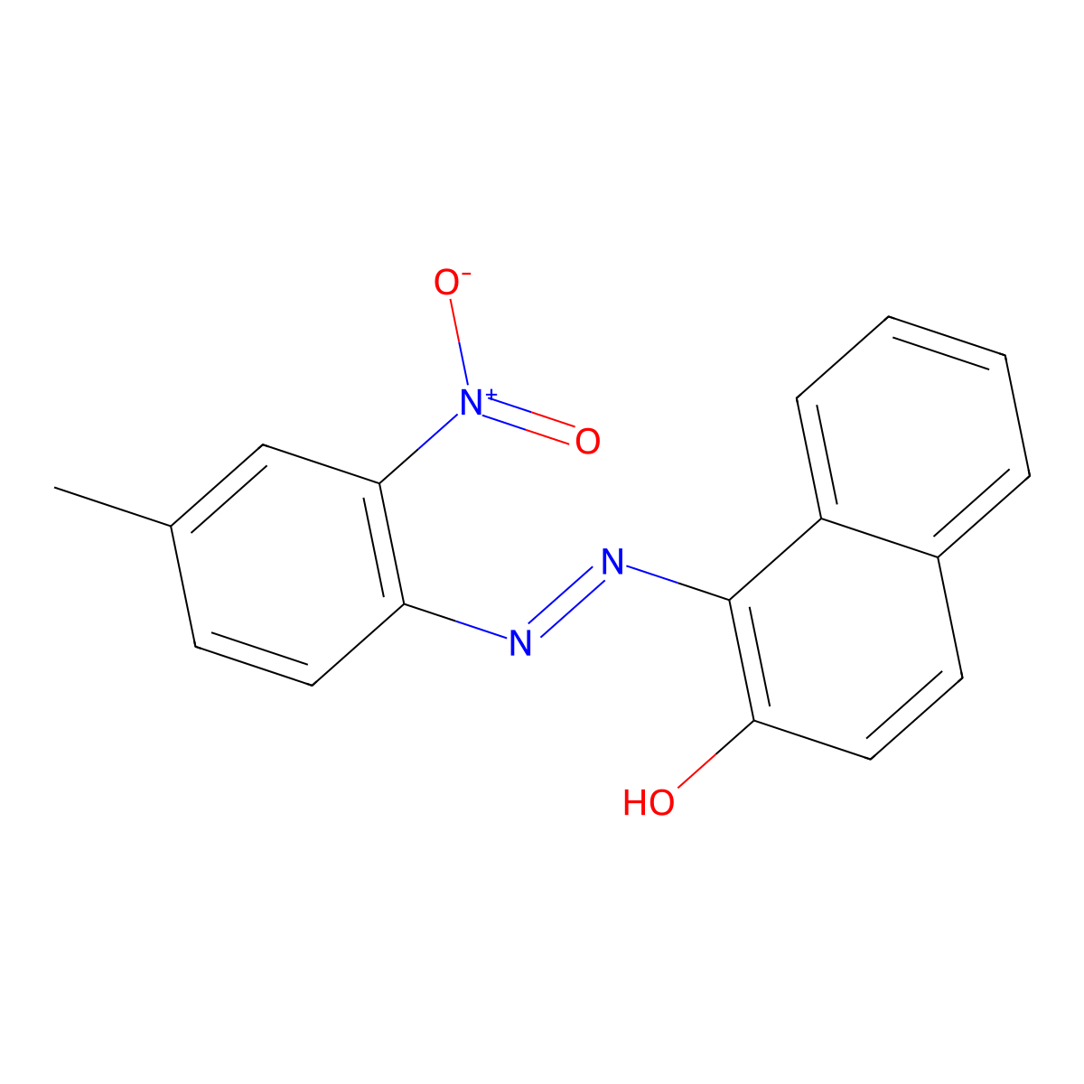 Toluidine Red molecular structure, CAS 2425-85-6