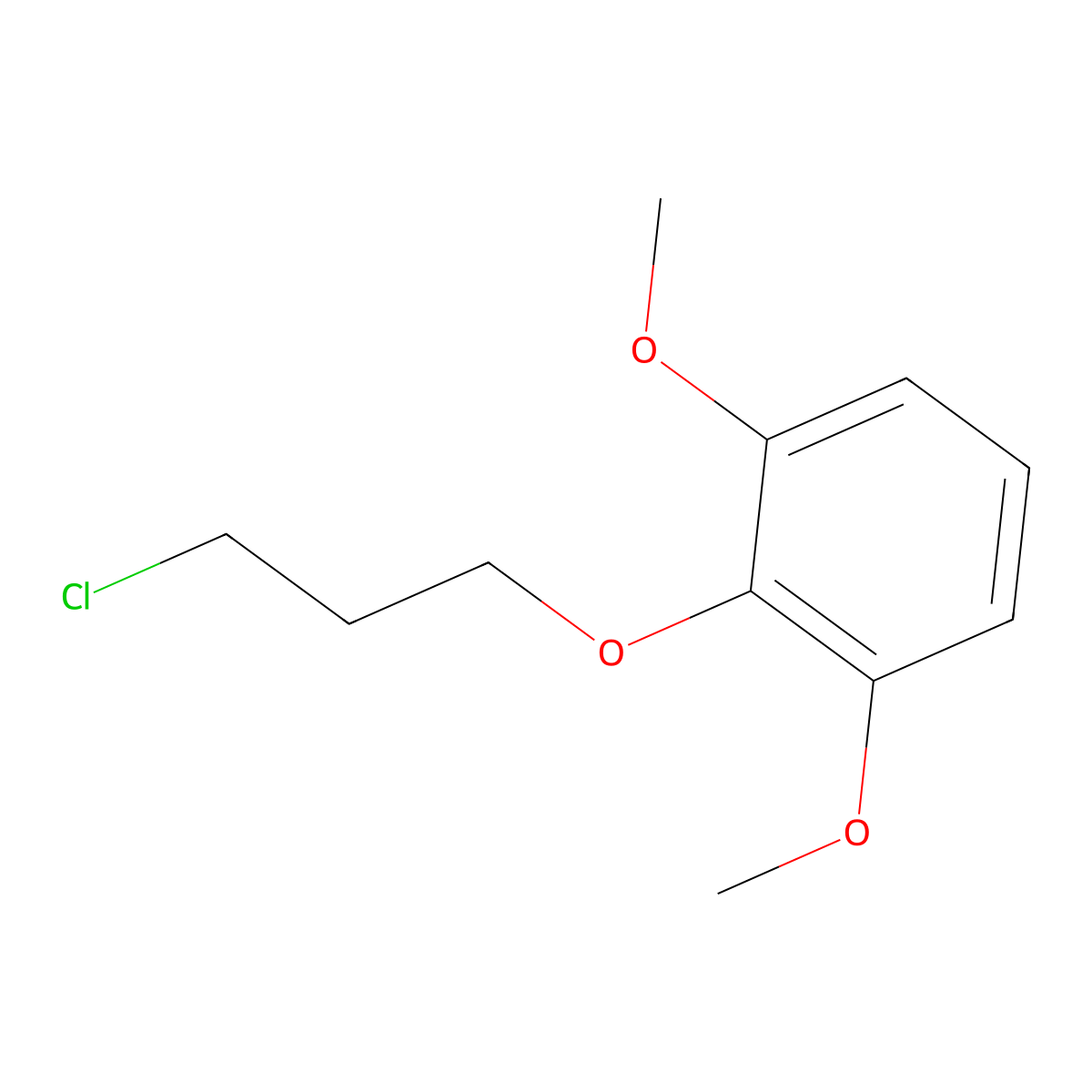 2-(3-Chloropropoxy)-1,3-dimethoxybenzene molecular structure, CAS 24251-51-2