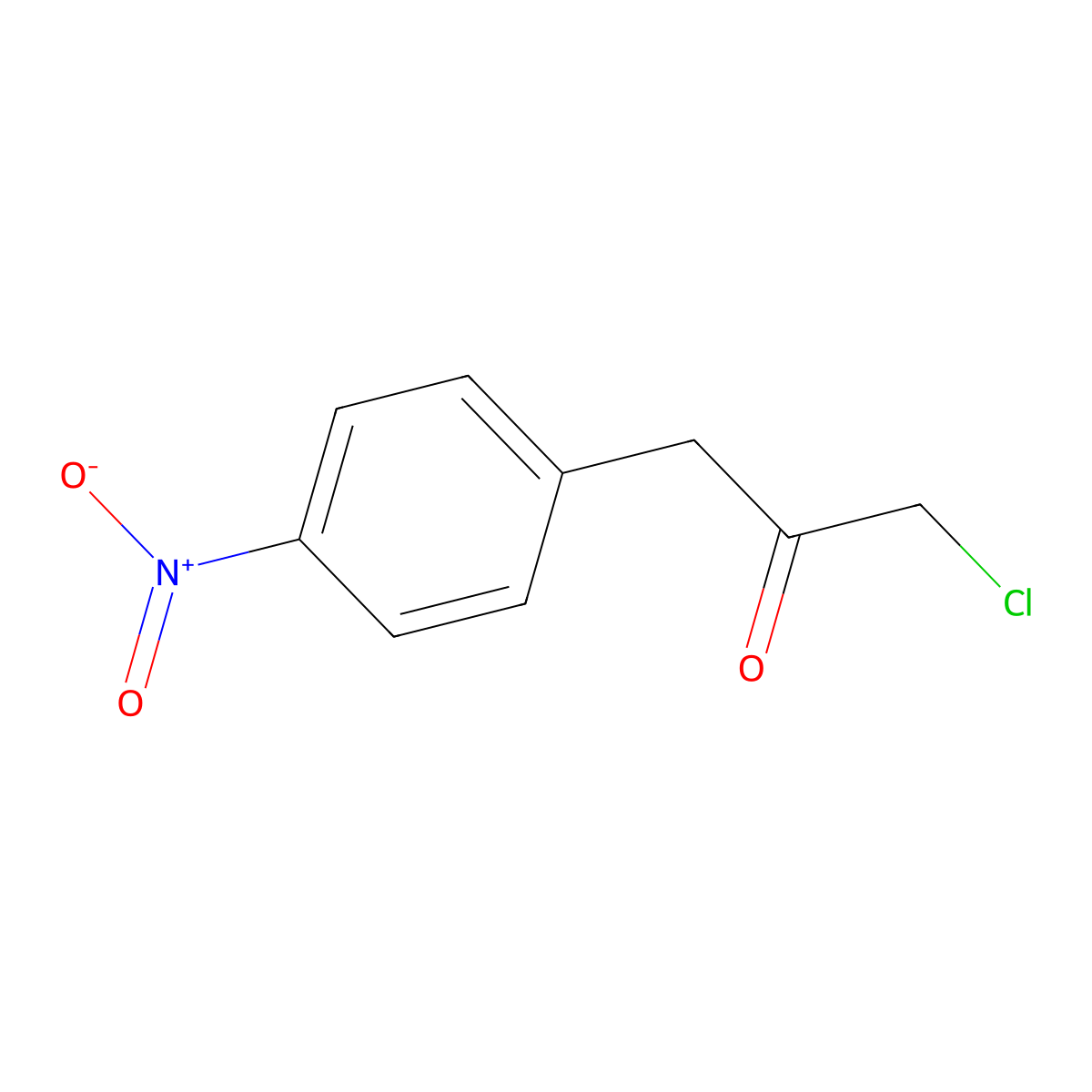 1-Chloro-3-(4-nitrophenyl)propan-2-one molecular structure, CAS 24253-19-8