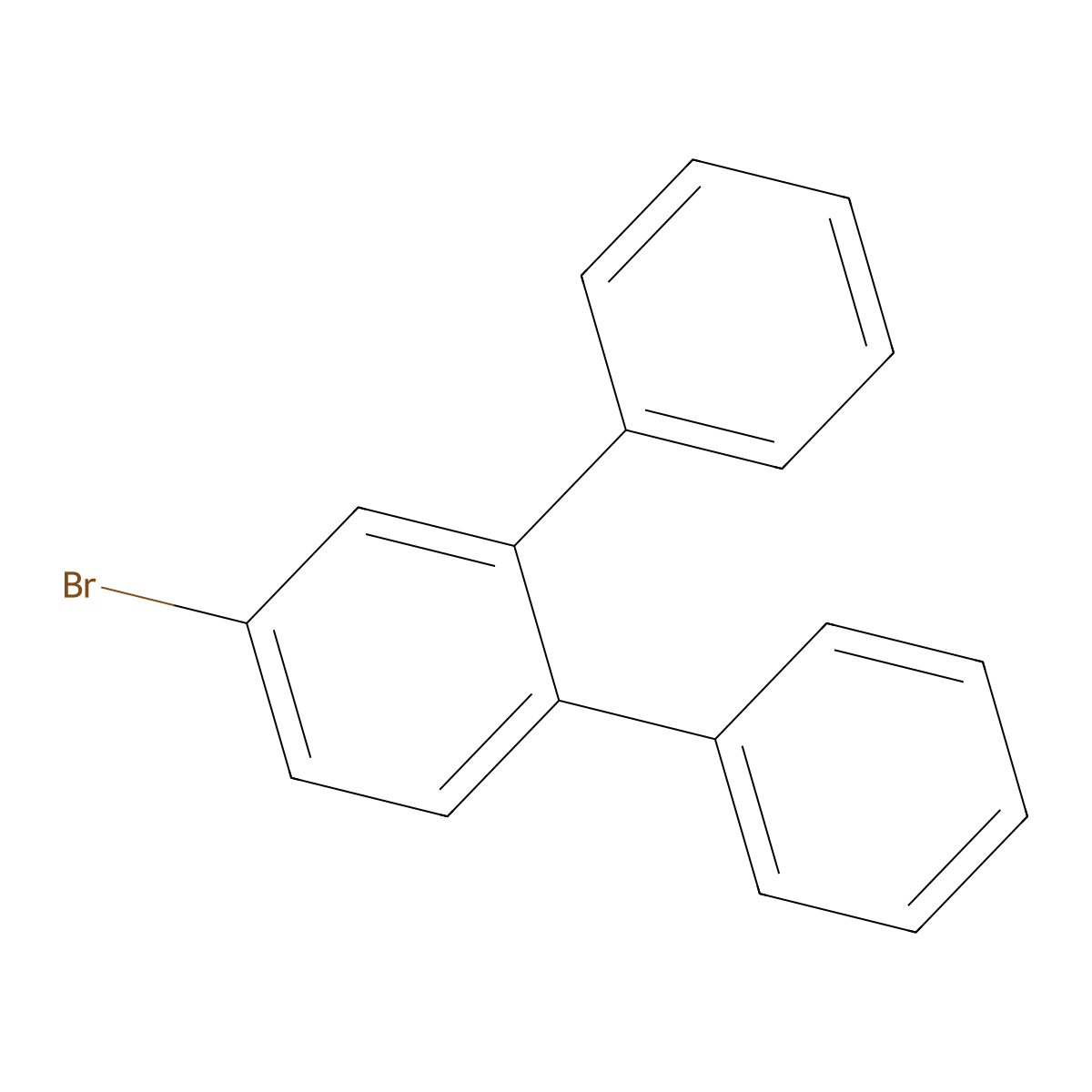 4'-Bromo-1,1':2',1''-terphenyl molecular structure, CAS 24253-40-5
