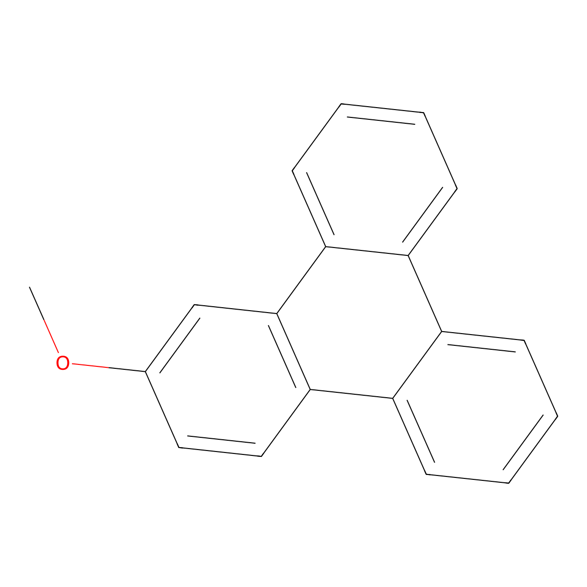2-Methoxytriphenylene molecular structure, CAS 24253-48-3