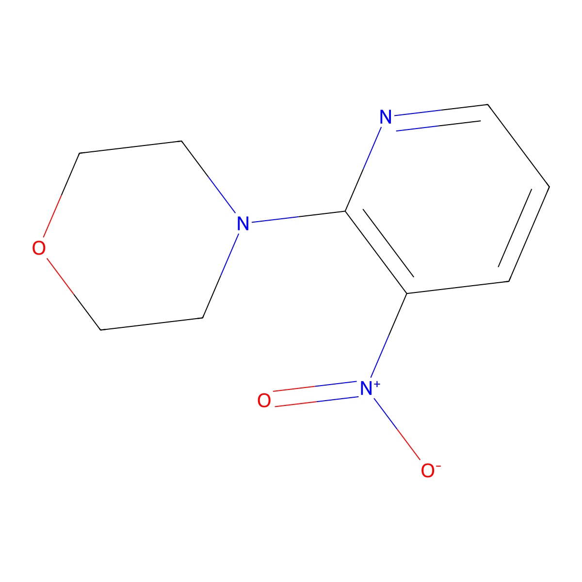 4-(3-Nitropyridin-2-yl)morpholine molecular structure, CAS 24255-27-4