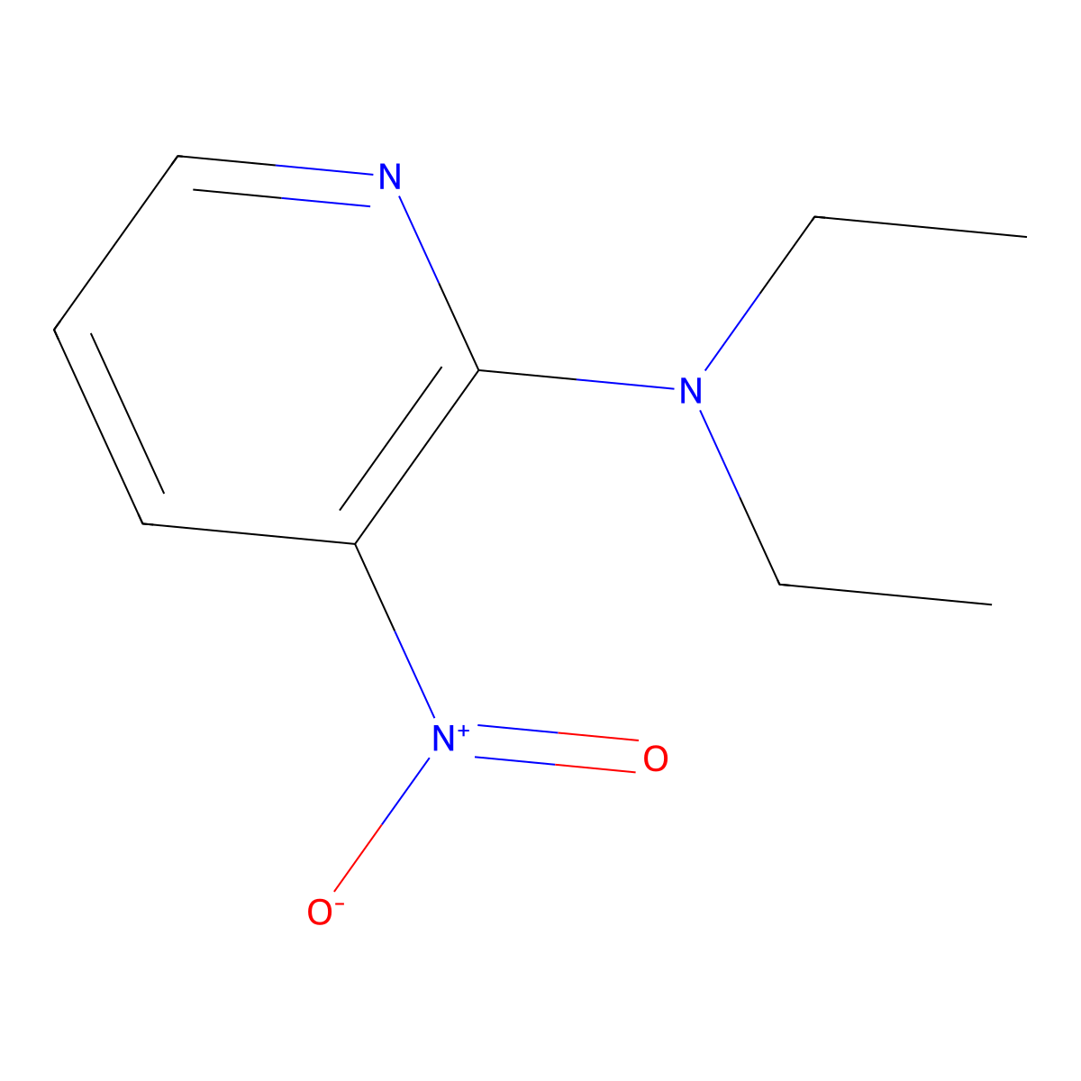 N,N-Diethyl-3-nitropyridin-2-amine molecular structure, CAS 24255-28-5