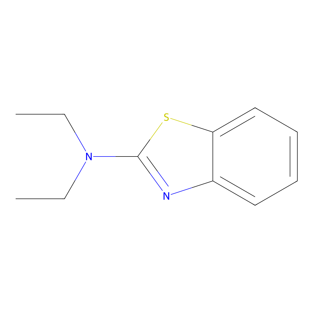 N,N-Diethyl-1,3-benzothiazol-2-amine molecular structure, CAS 24255-48-9