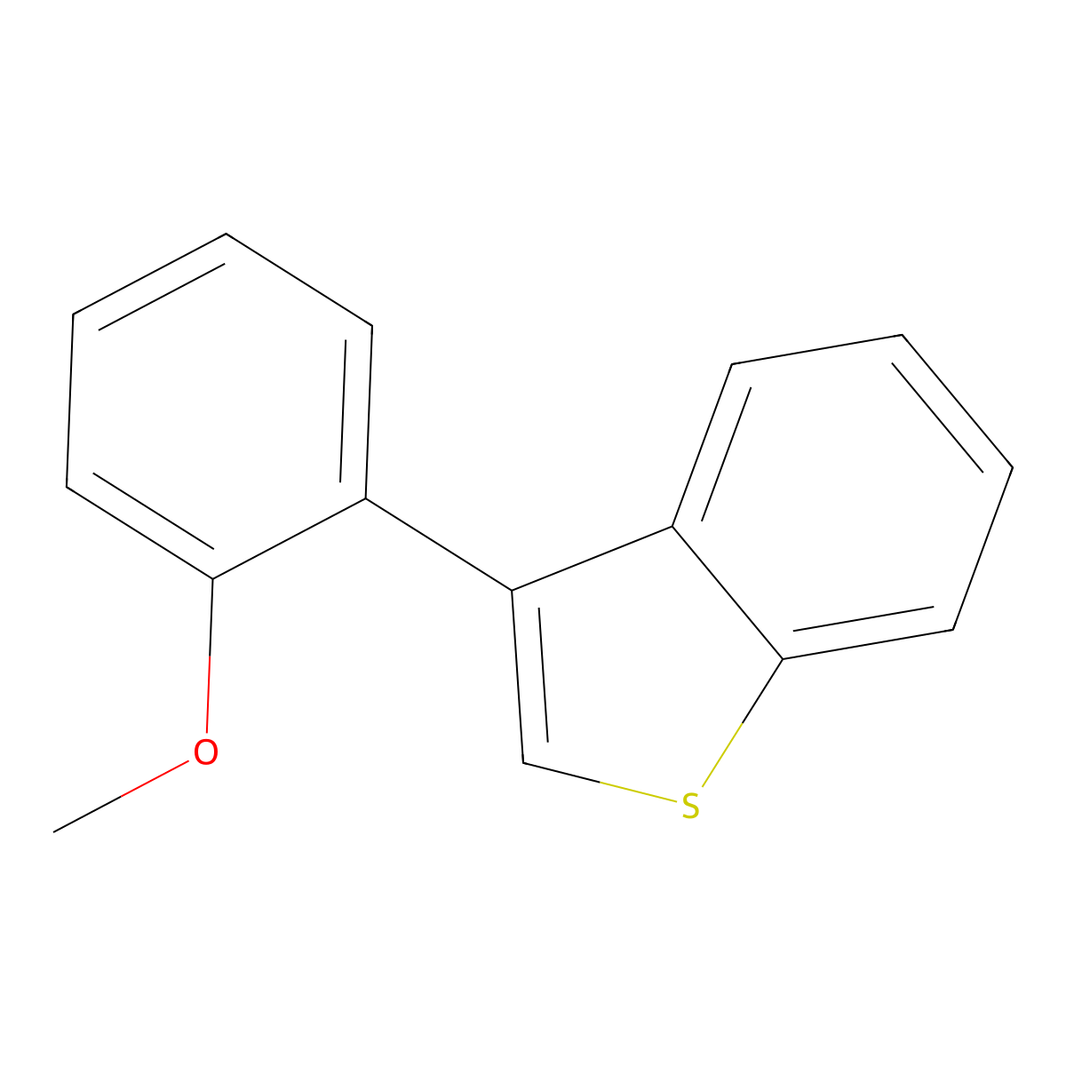 3-(2-Methoxyphenyl)-1-benzothiophene molecular structure, CAS 24257-21-4