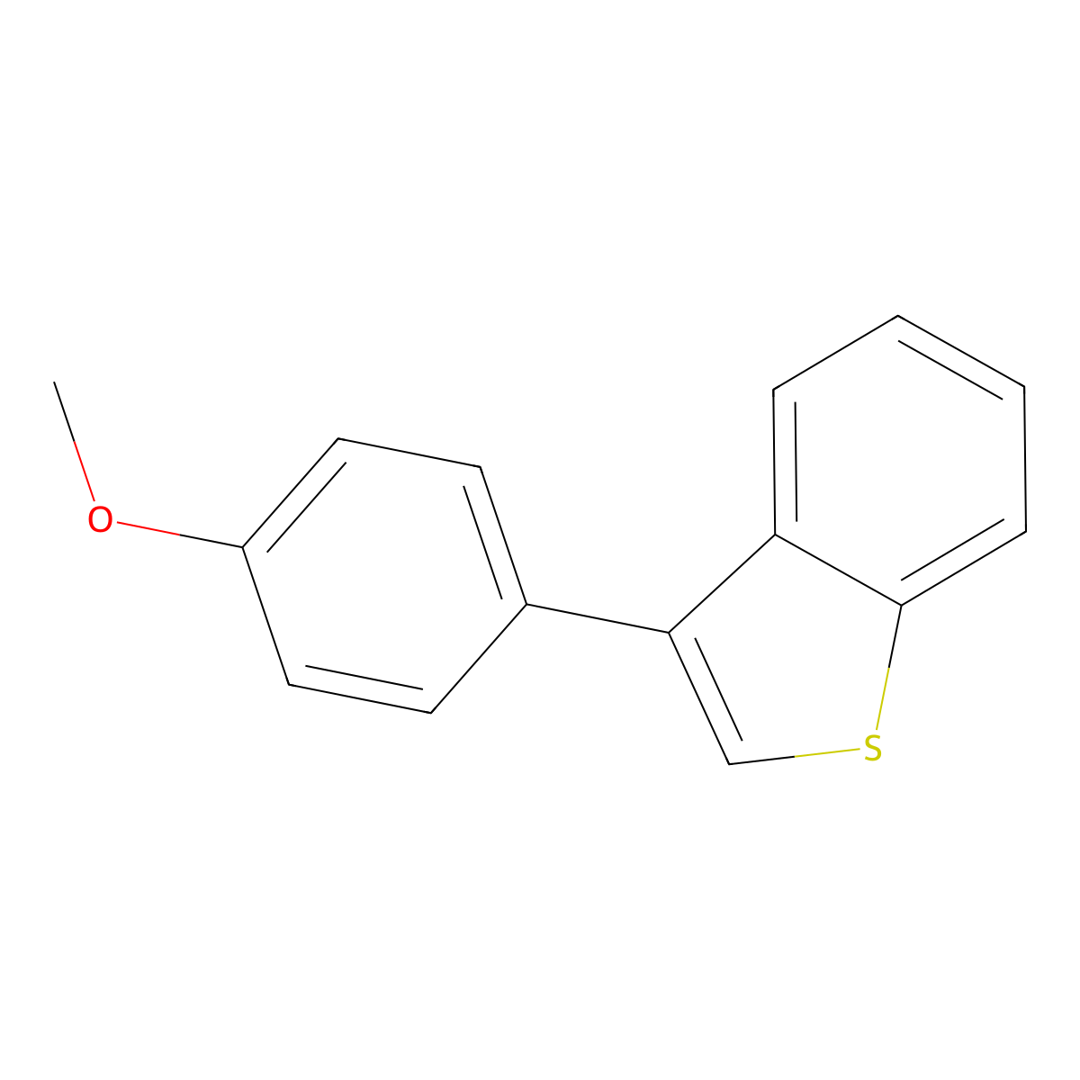 3-(4-Methoxyphenyl)-1-benzothiophene molecular structure, CAS 24257-23-6