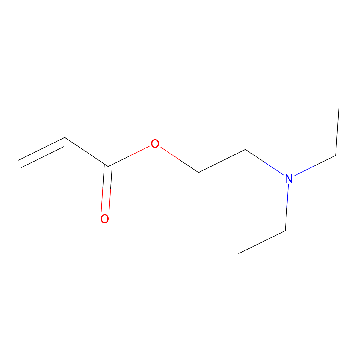 2-(Diethylamino)ethyl acrylate molecular structure, CAS 2426-54-2