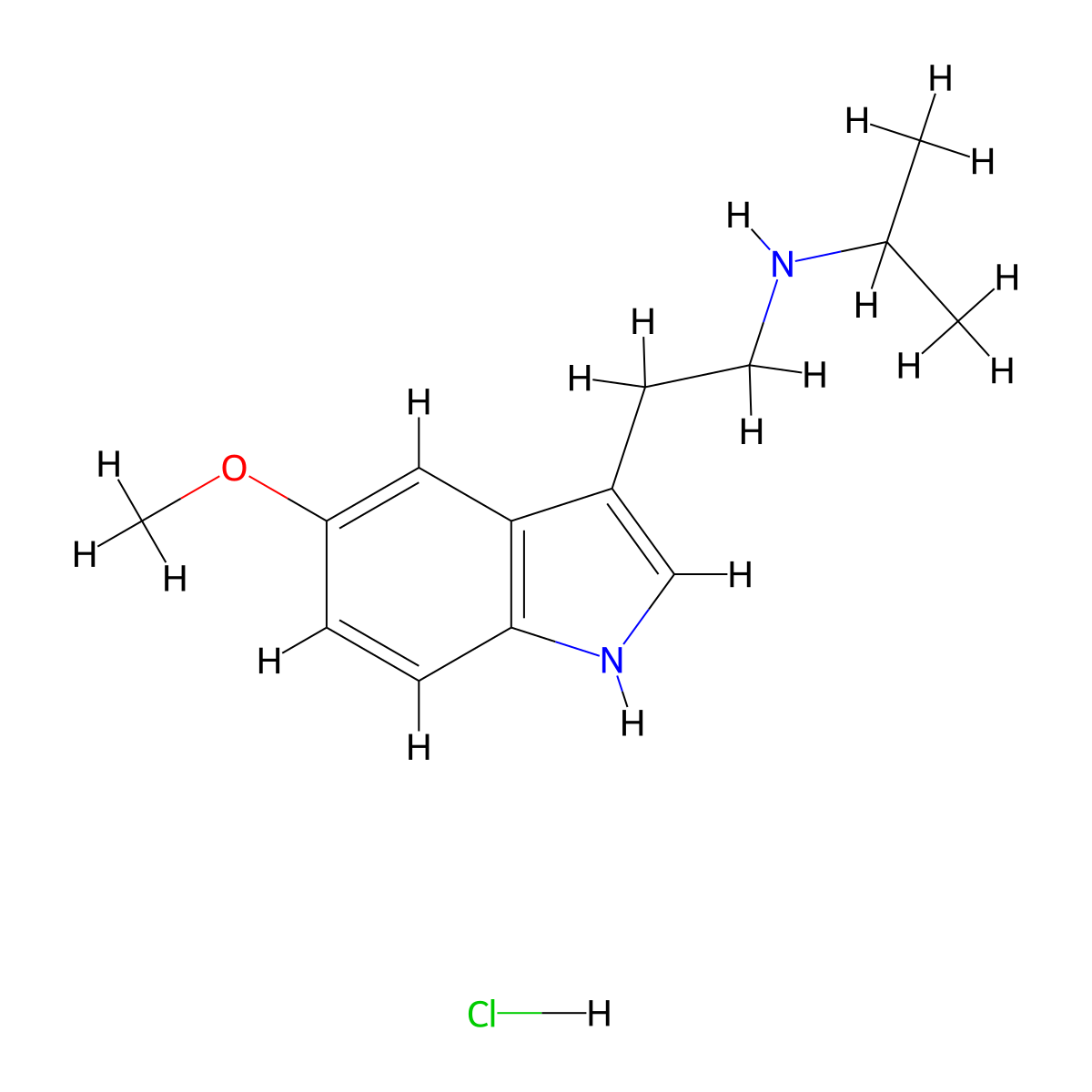5-Meo-nipt hydrochloride molecular structure, CAS 2426-71-3