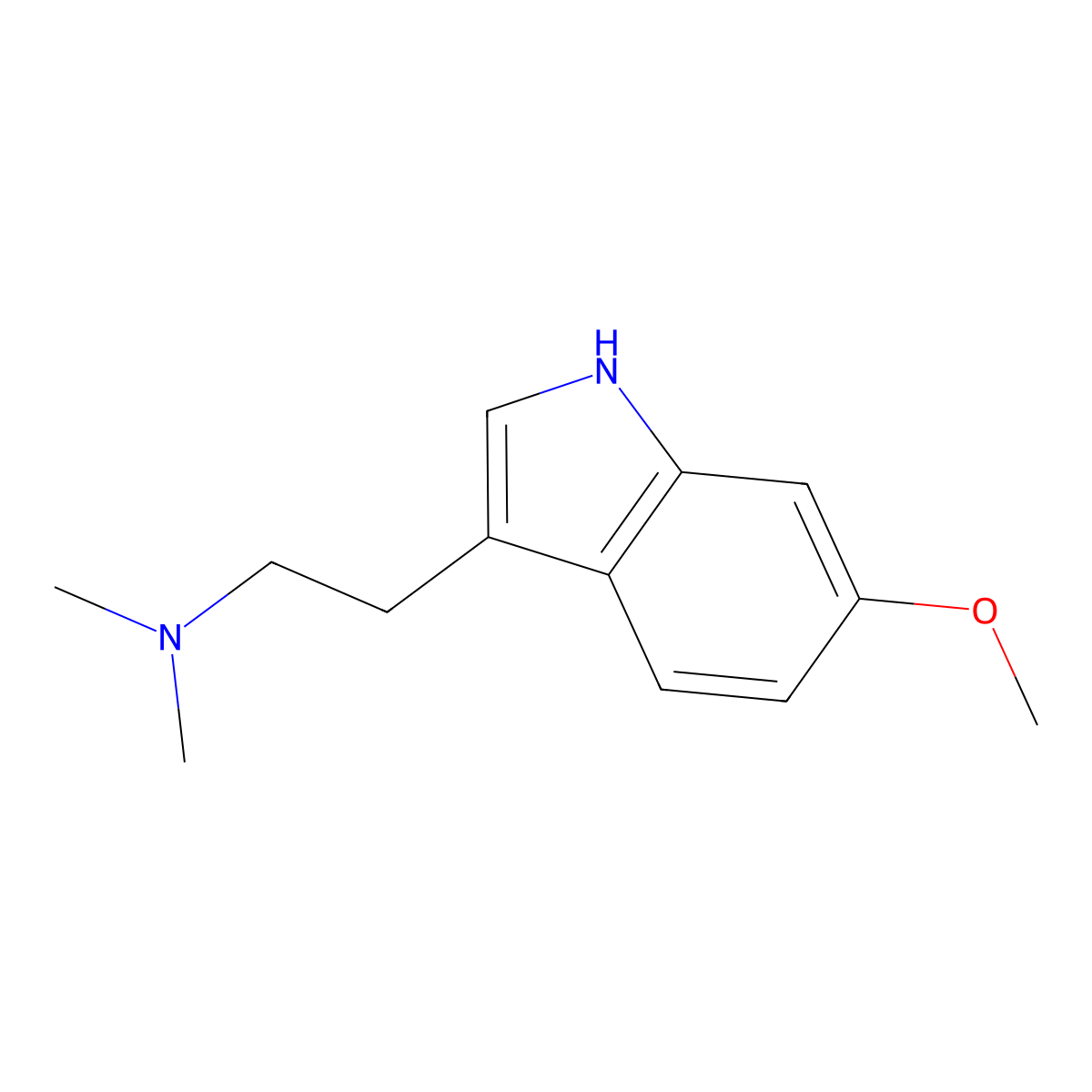 6-Methoxy-N,N-dimethyl-1H-indole-3-ethanamine molecular structure, CAS 2426-88-2