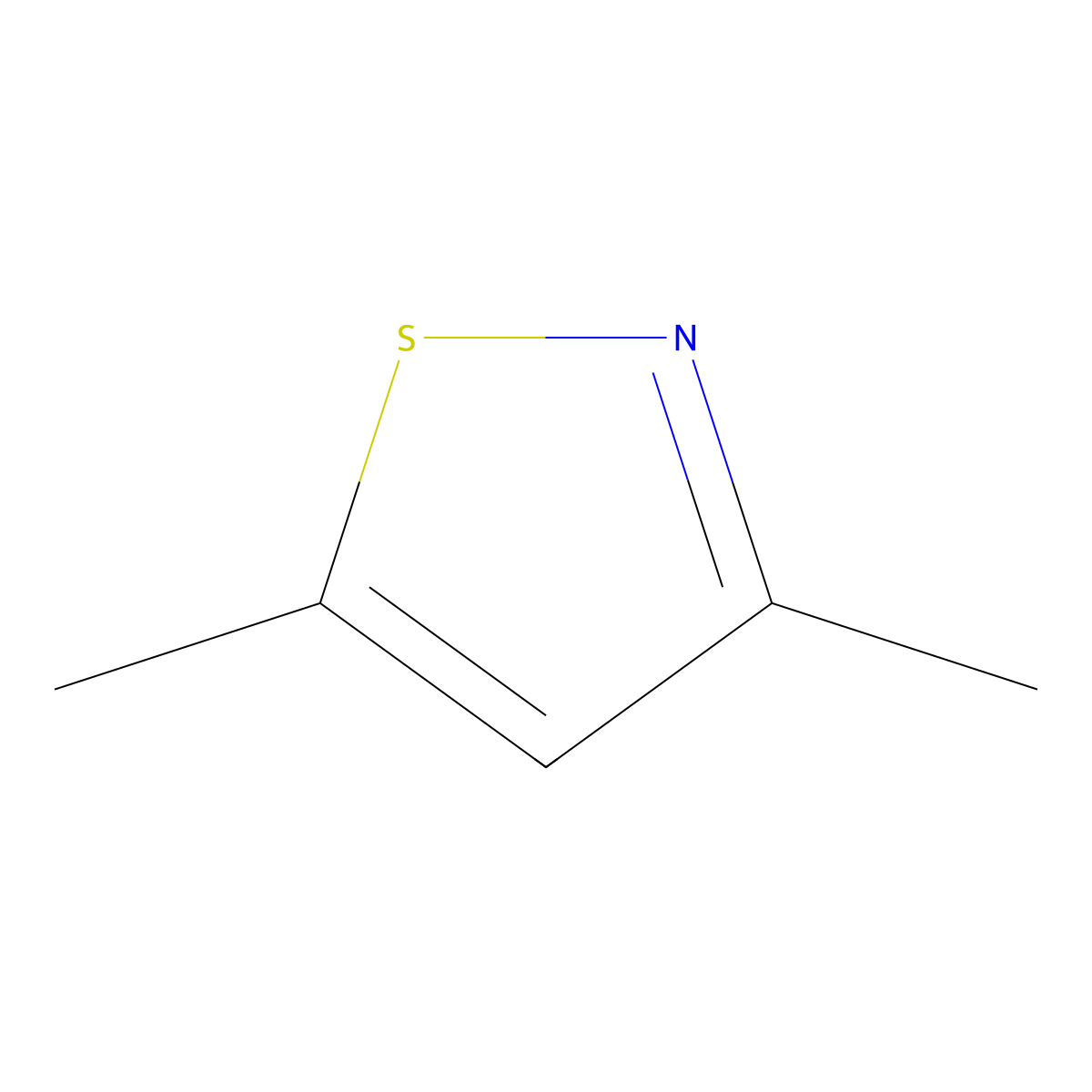 3,5-Dimethylisothiazole molecular structure, CAS 24260-24-0