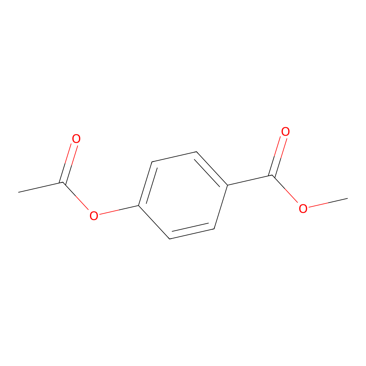 Methyl 4-acetoxybenzoate molecular structure, CAS 24262-66-6