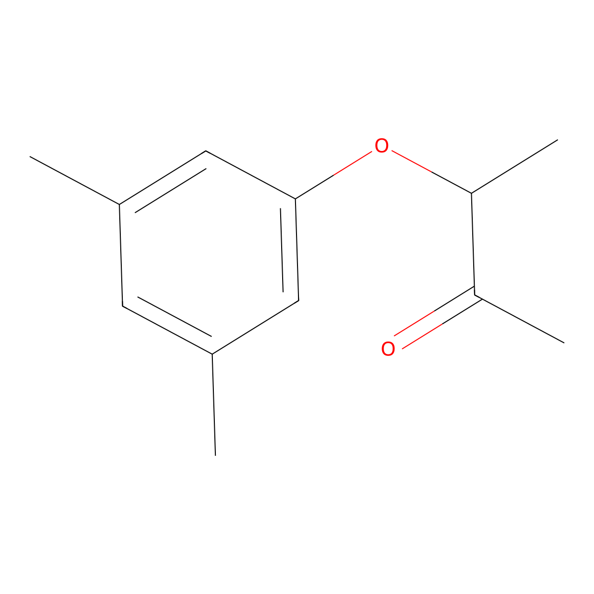 3-(3,5-Dimethylphenoxy)-2-butanone molecular structure, CAS 24264-52-6
