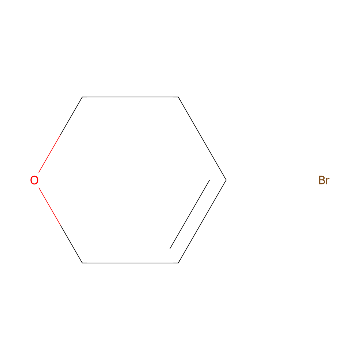 4-Bromo-3,6-dihydro-2H-pyran molecular structure, CAS 24265-23-4