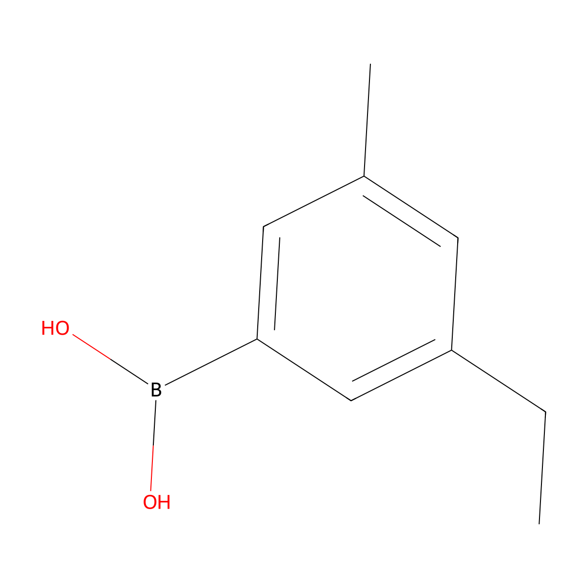 (3-Ethyl-5-methylphenyl)boronic acid molecular structure, CAS 2426630-87-5