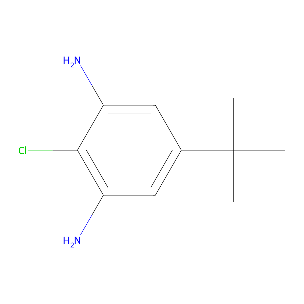 5-tert-Butyl-2-chloro-benzene-1,3-diamine molecular structure, CAS 2426639-53-2