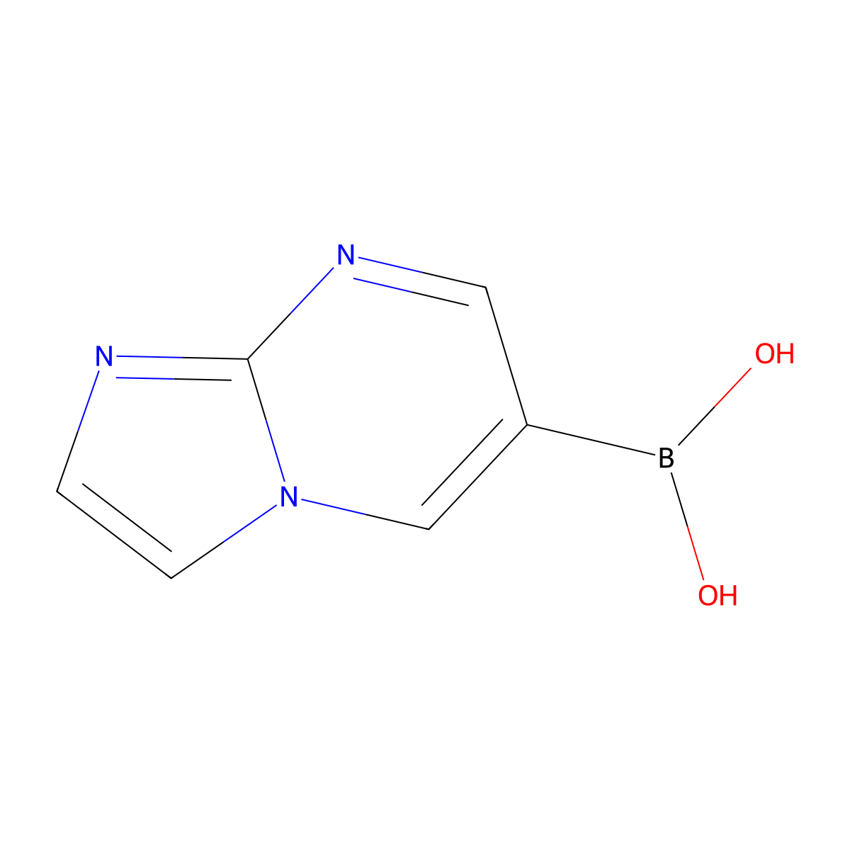 Imidazo[1,2-A]pyrimidin-6-ylboronic acid molecular structure, CAS 2426692-30-8