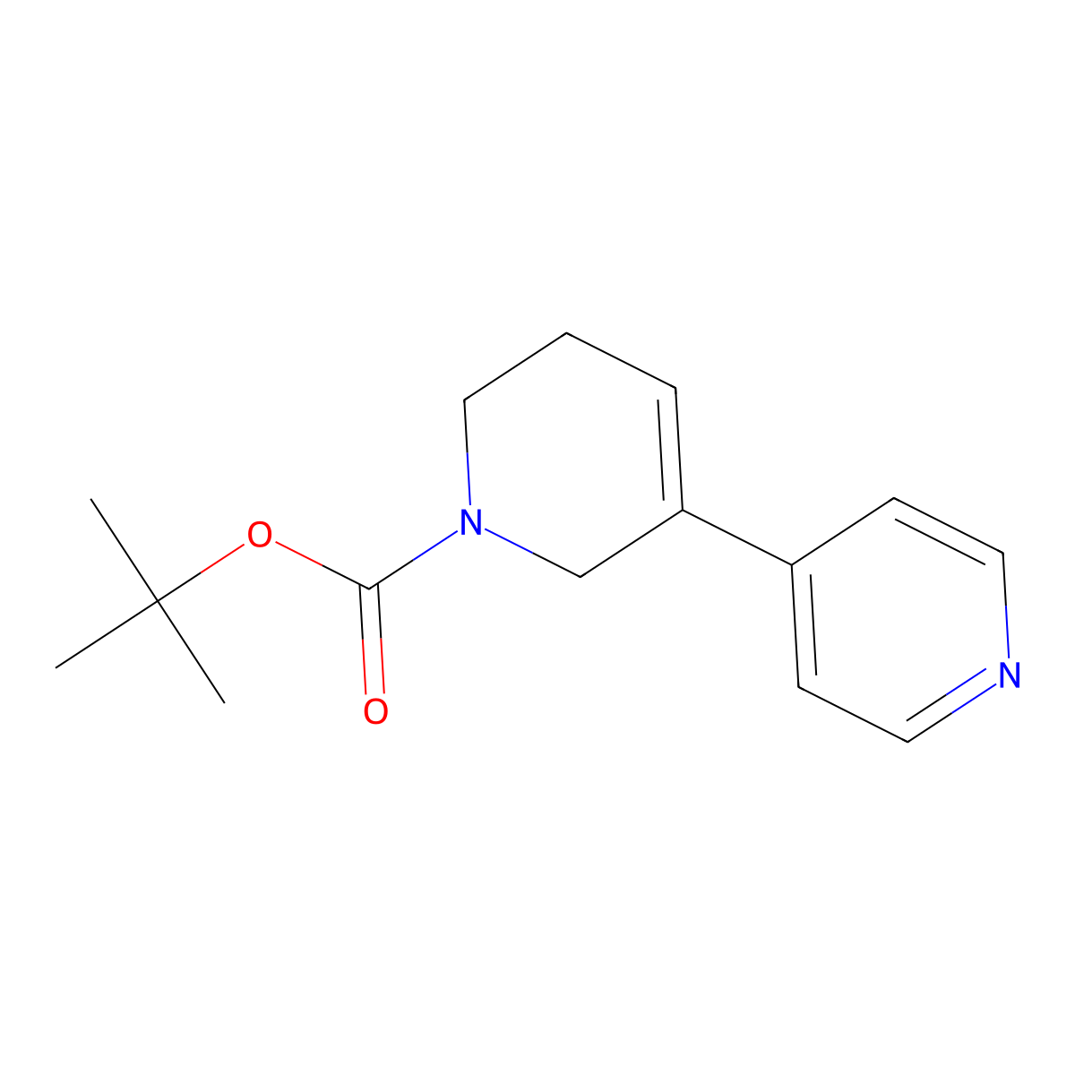 tert-butyl 5,6-dihydro-[3,4'-bipyridine]-1(2H)-carboxylate molecular structure, CAS 2426705-48-6