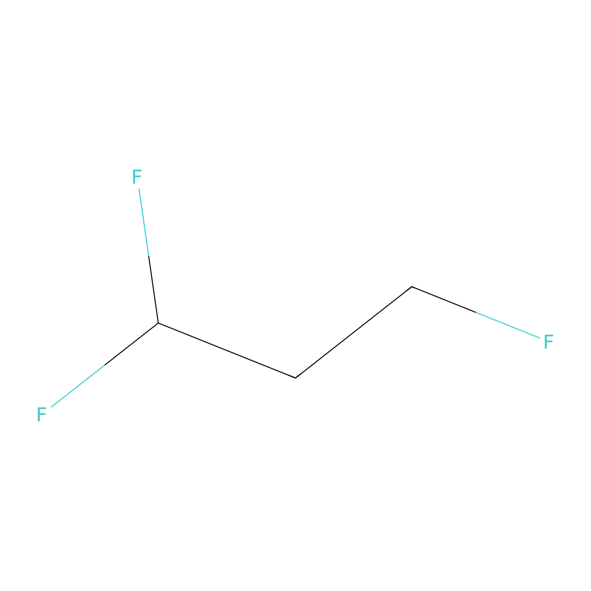 1,1,3-Trifluoropropane molecular structure, CAS 24270-67-5
