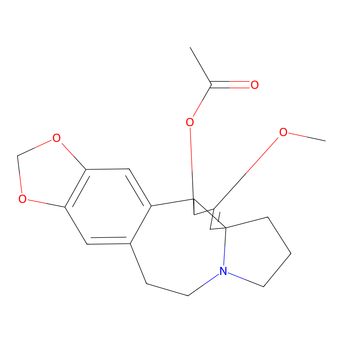 Acetylcephalotaxine molecular structure, CAS 24274-60-0