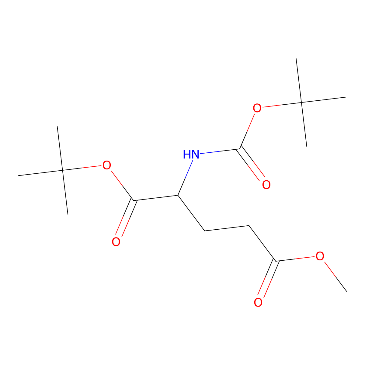 (S)-1-tert-Butyl 5-methyl 2-((tert-butoxycarbonyl)amino)pentanedioate molecular structure, CAS 24277-38-1