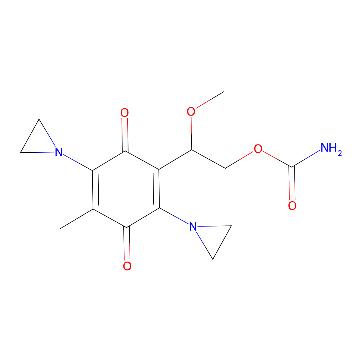 Carboquone molecular structure, CAS 24279-91-2