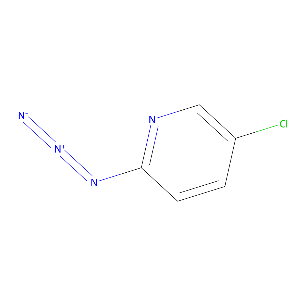 2-Azido-5-chloropyridine molecular structure, CAS 242815-95-8