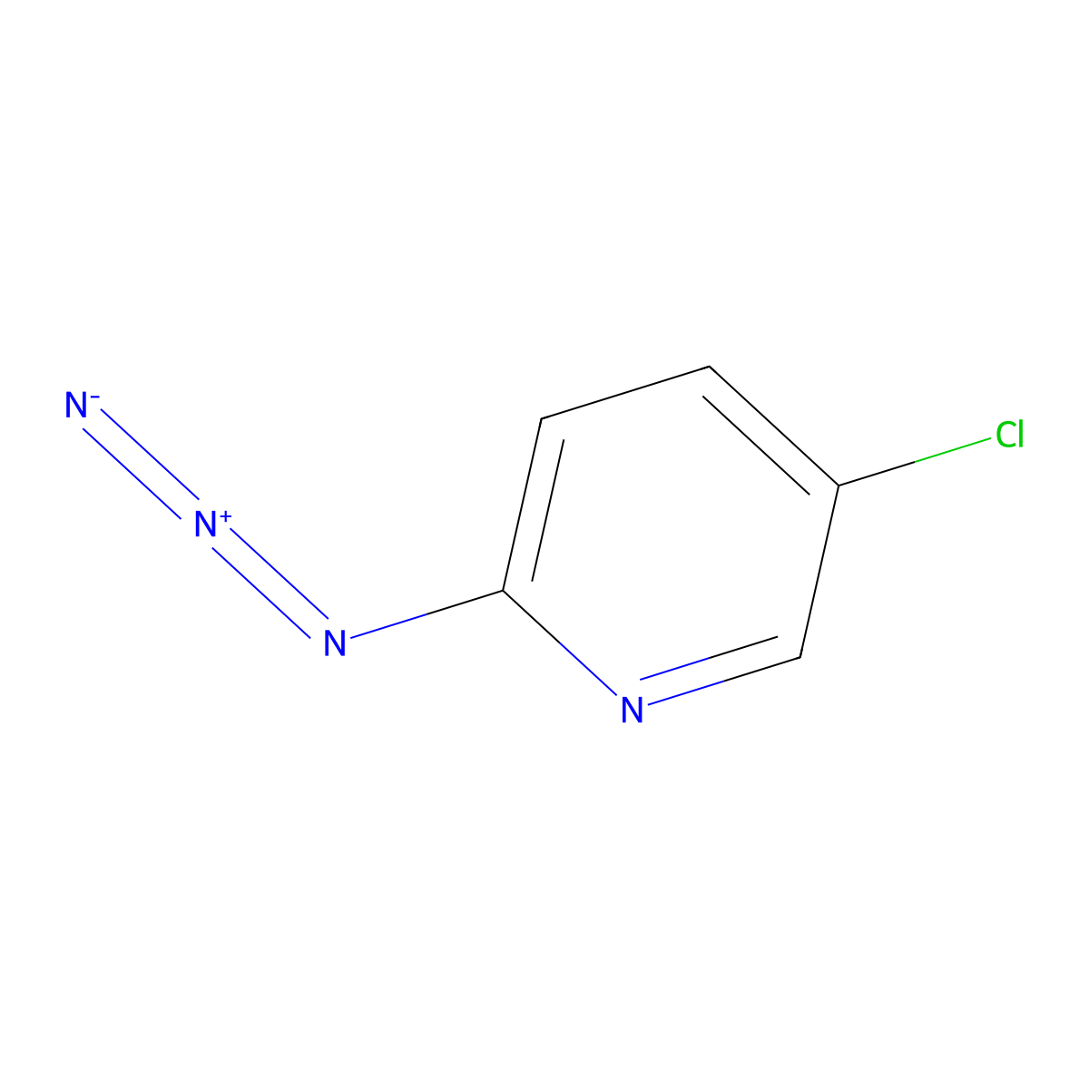 2-Azido-5-chloropyridine molecular structure, CAS 242815-95-8