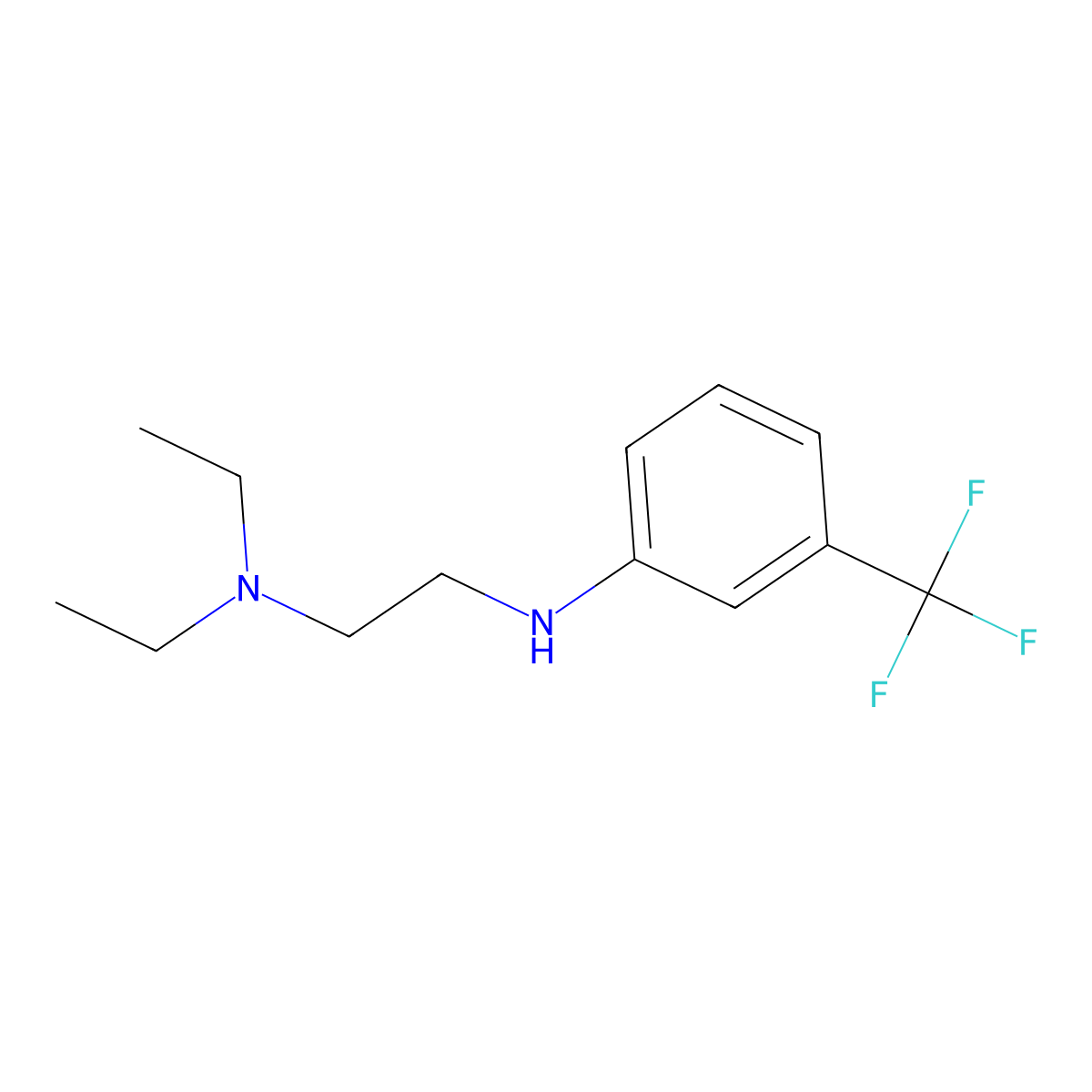 N-[2-(Diethylamino)ethyl]-3-(trifluoromethyl)aniline molecular structure, CAS 24283-17-8
