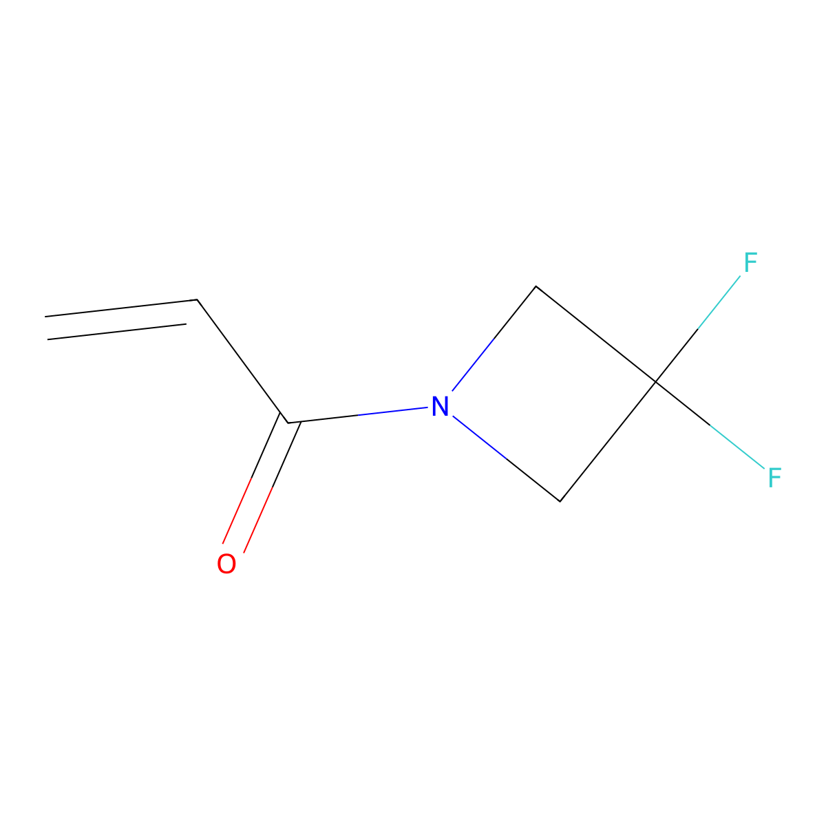 1-(3,3-Difluoroazetidin-1-yl)prop-2-en-1-one molecular structure, CAS 2428342-75-8