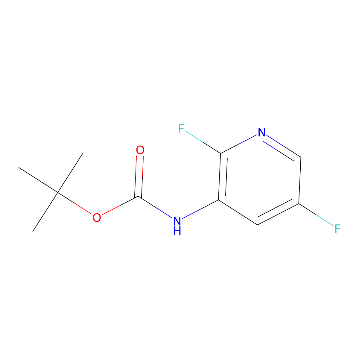 (2,5-Difluoro-pyridin-3-yl)-carbamic acid tert-butyl ester molecular structure, CAS 2428375-73-7
