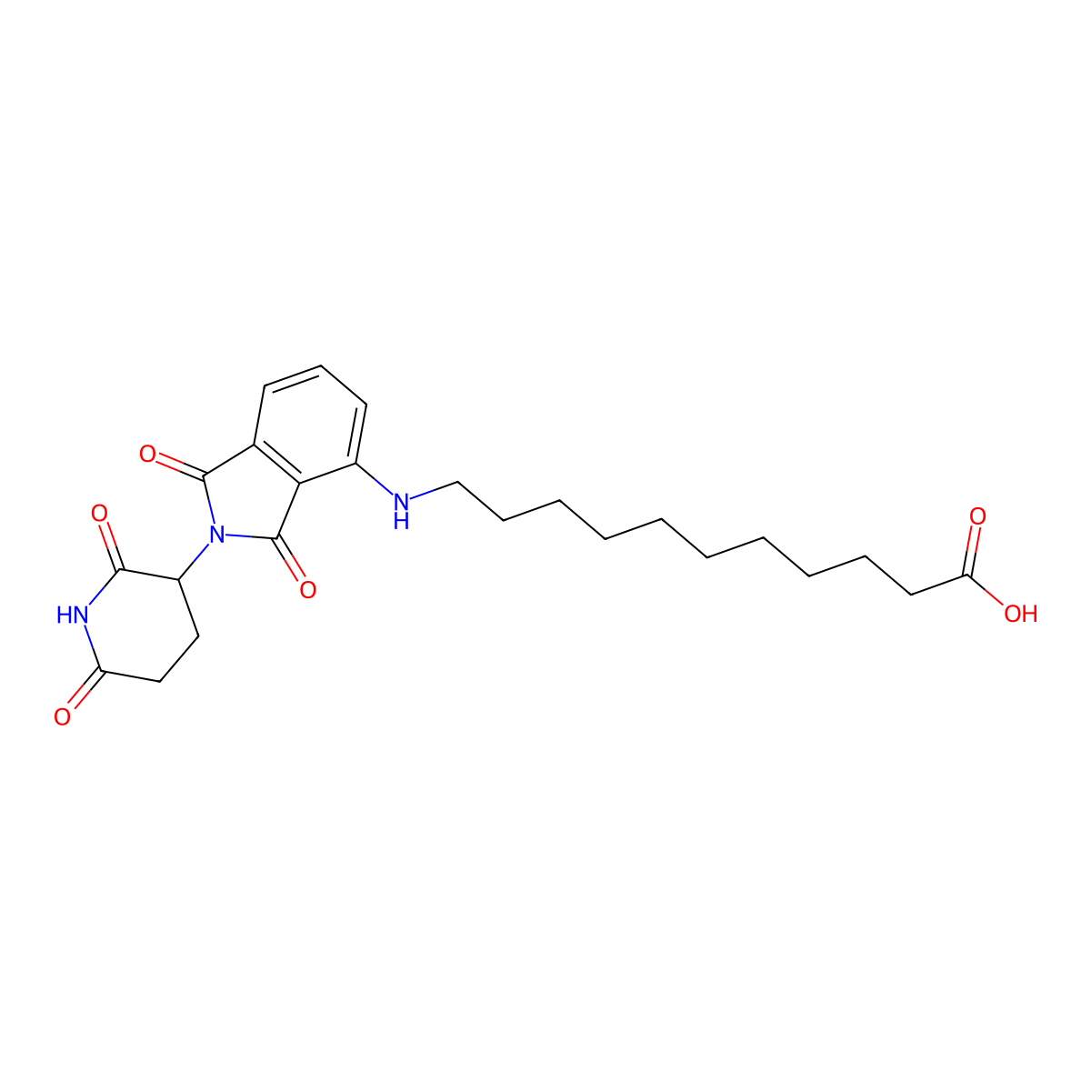 Thalidomide-NH-C10-COOH molecular structure, CAS 2428400-33-1