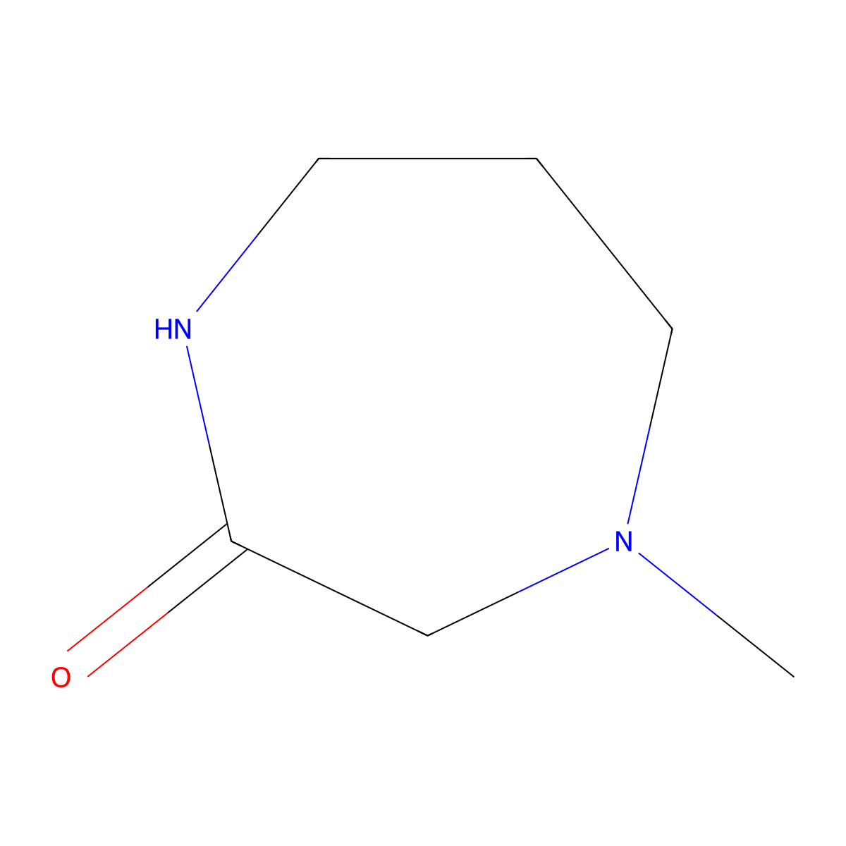 4-Methyl-1,4-diazepan-2-one molecular structure, CAS 24286-84-8