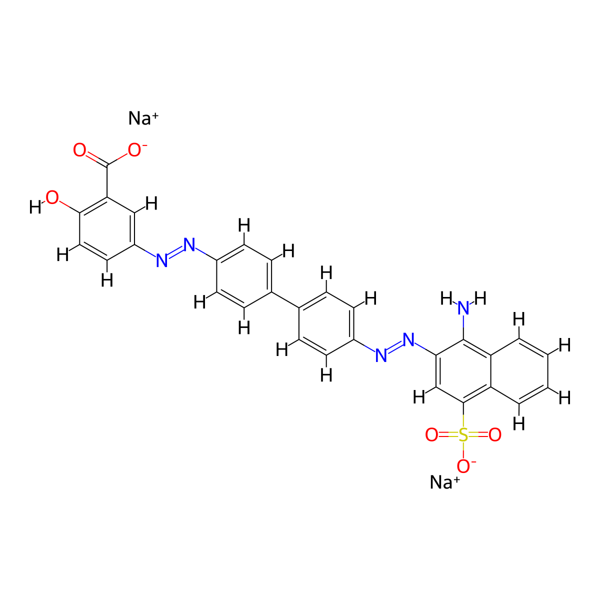 C.I. Direct Orange 8 molecular structure, CAS 2429-79-0